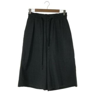 【美品】  SUBLATIONS / サブレーション | Super140 WOOL WIDE EASY 3/4 LENGTH SHORTS .06 / ドローストリング ワイド イージーパンツ | F | gray | メンズ(その他)