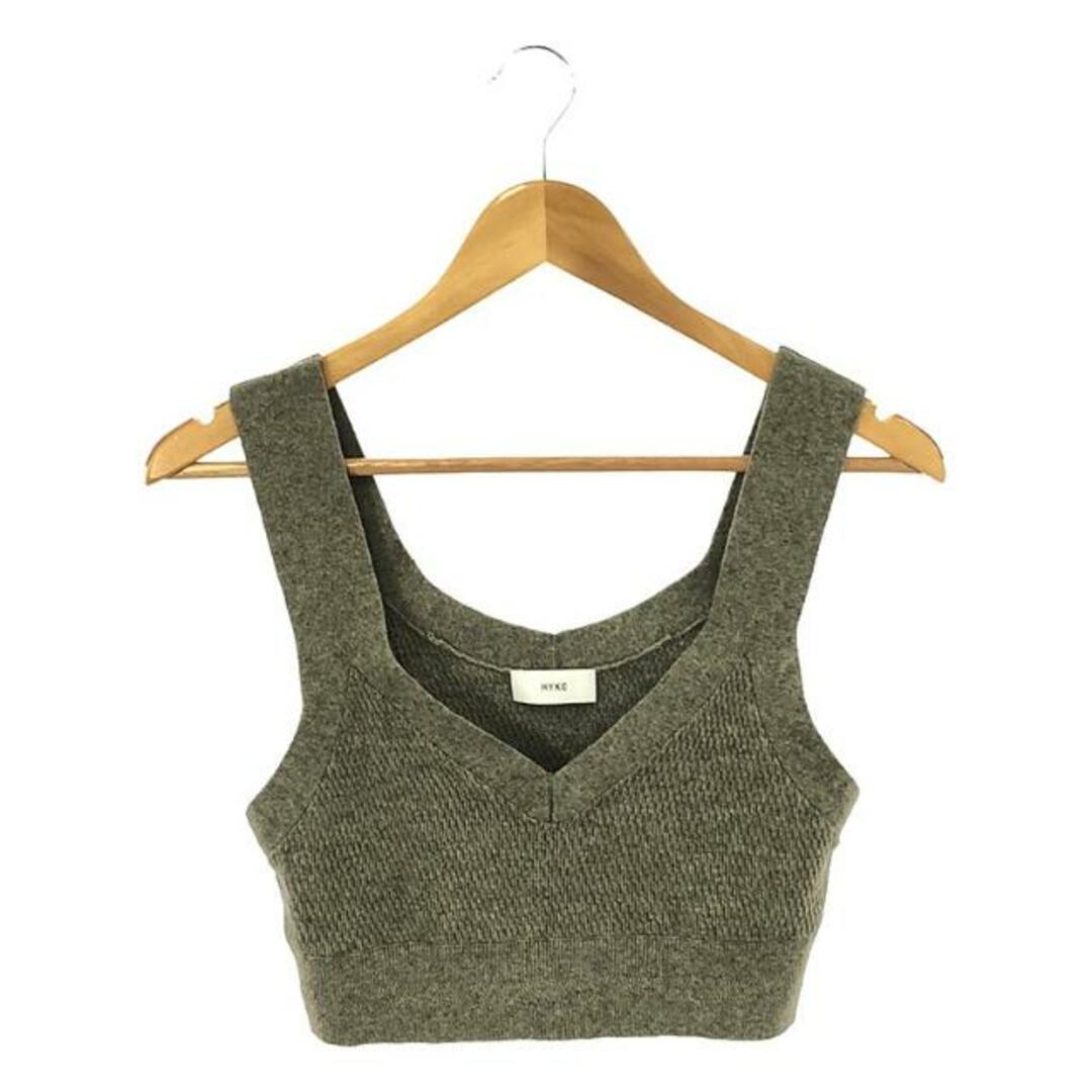 HYKE - HYKE / ハイク | 2023AW | C/C KNIT THERMAL BUSTIER TOP HYKE - HYKE / ハイク | 2023AW | C/C KNIT THERMAL BUSTIER TOP