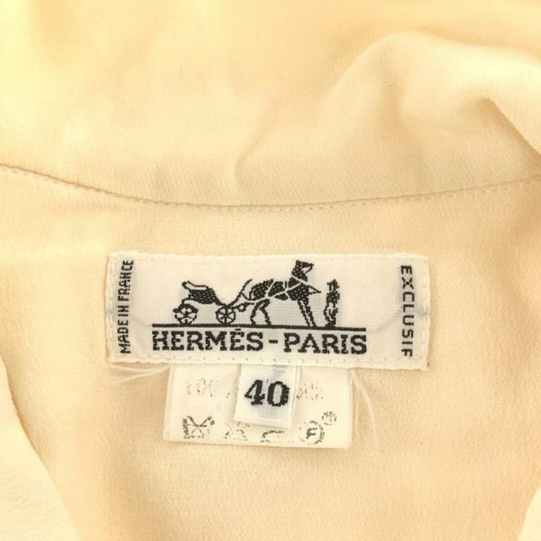 HERMES - HERMES / エルメス | ヴィンテージ シルク H刺しゅう HERMES - HERMES / エルメス | ヴィンテージ シルク H刺しゅう