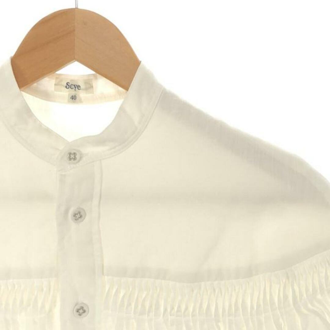 Scye - 【新品】 SCYE / サイ | リネン高密度タック ブラウス Scye - 【新品】 SCYE / サイ | リネン高密度タック ブラウス