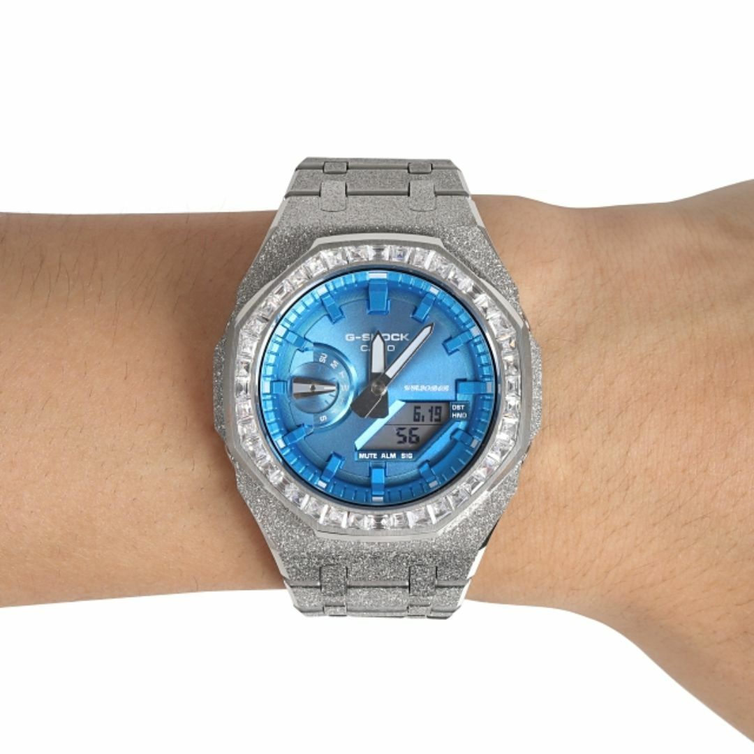 G-SHOCK - G-SHOCK GA2100 フロステッド シルバー カスタム G-SHOCK - G-SHOCK GA2100 フロステッド シルバー カスタム