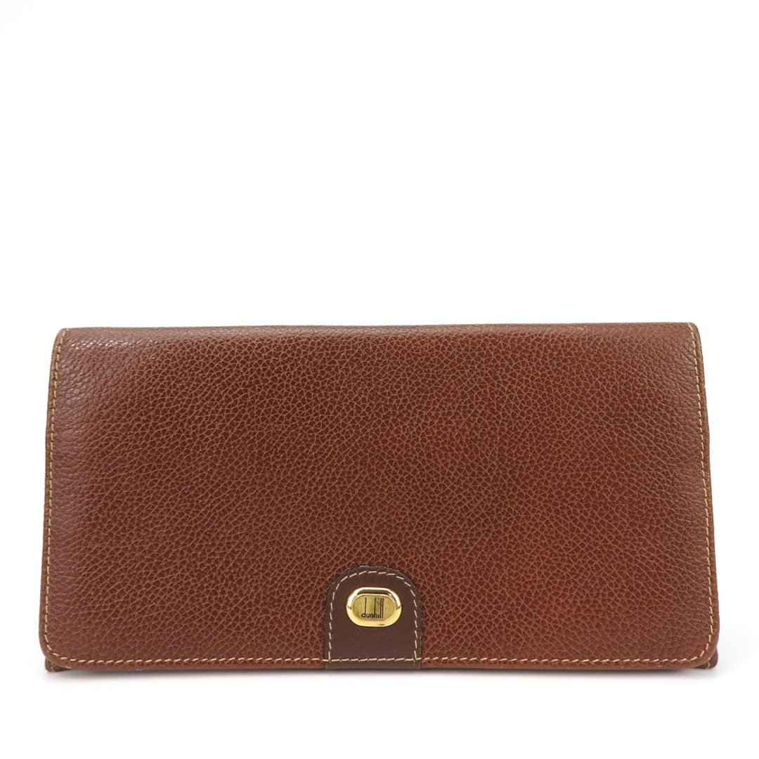 Dunhill - 【中古】 ダンヒル 長財布 レザー ブラウン 二つ折り Dunhill - 【中古】 ダンヒル 長財布 レザー ブラウン 二つ折り