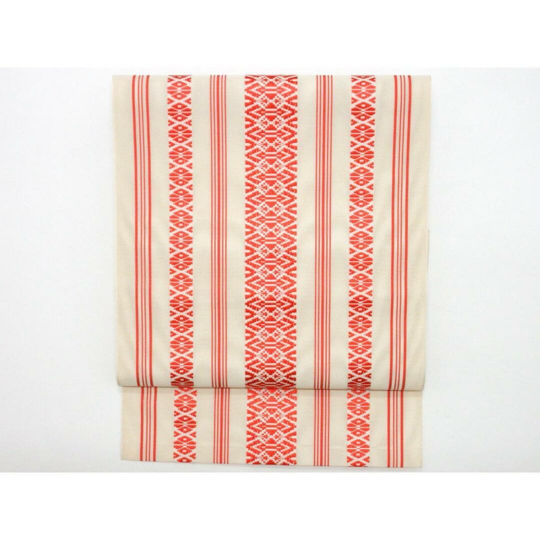 未使用品】夏名古屋帯 紗献上博多織 全通柄 未使用品】夏名古屋帯 紗献上博多織 全通柄
