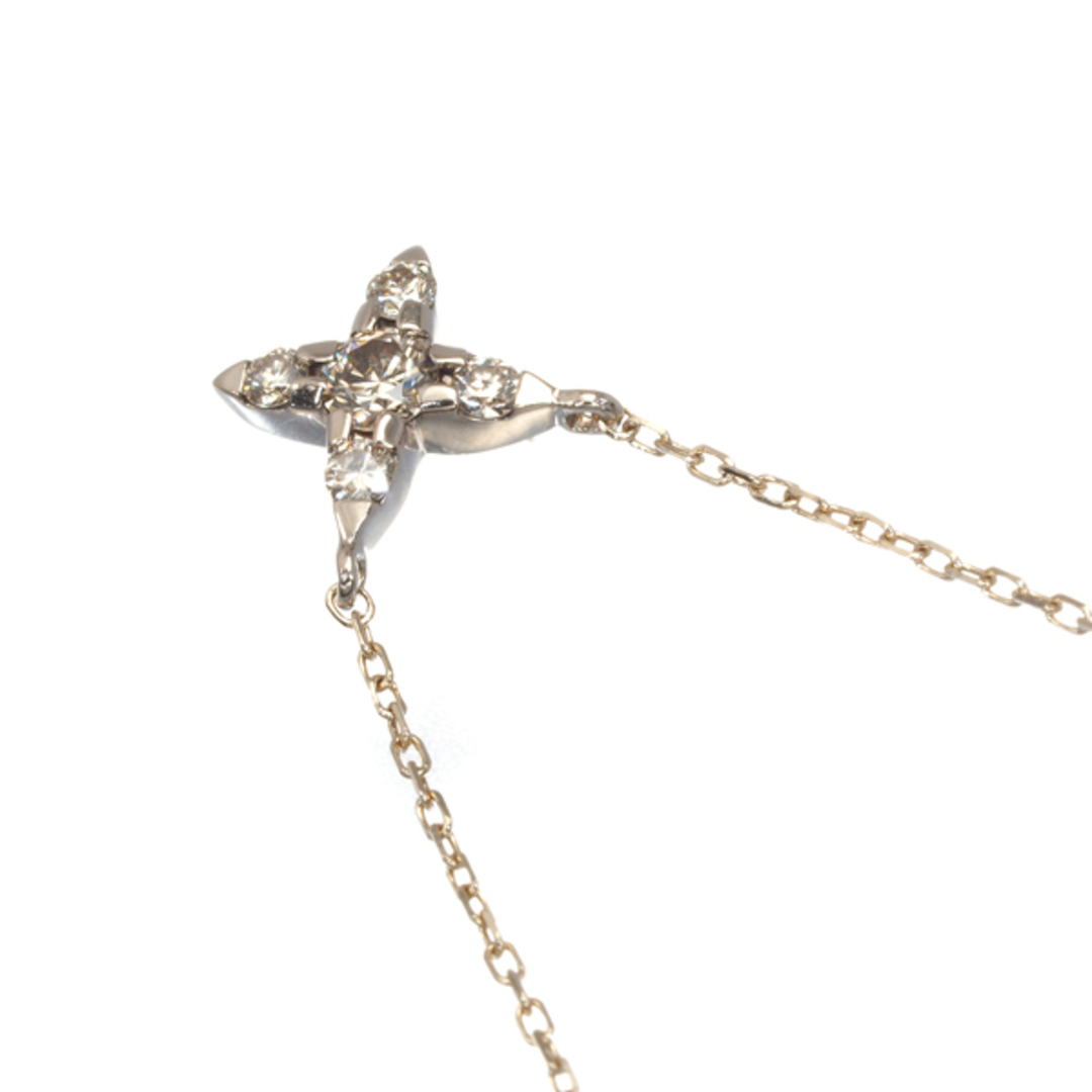 カシケイ ネックレス ダイヤ 0.12ct ネイキッドプチ K18BG の カシケイ ネックレス ダイヤ 0.12ct ネイキッドプチ K18BG の