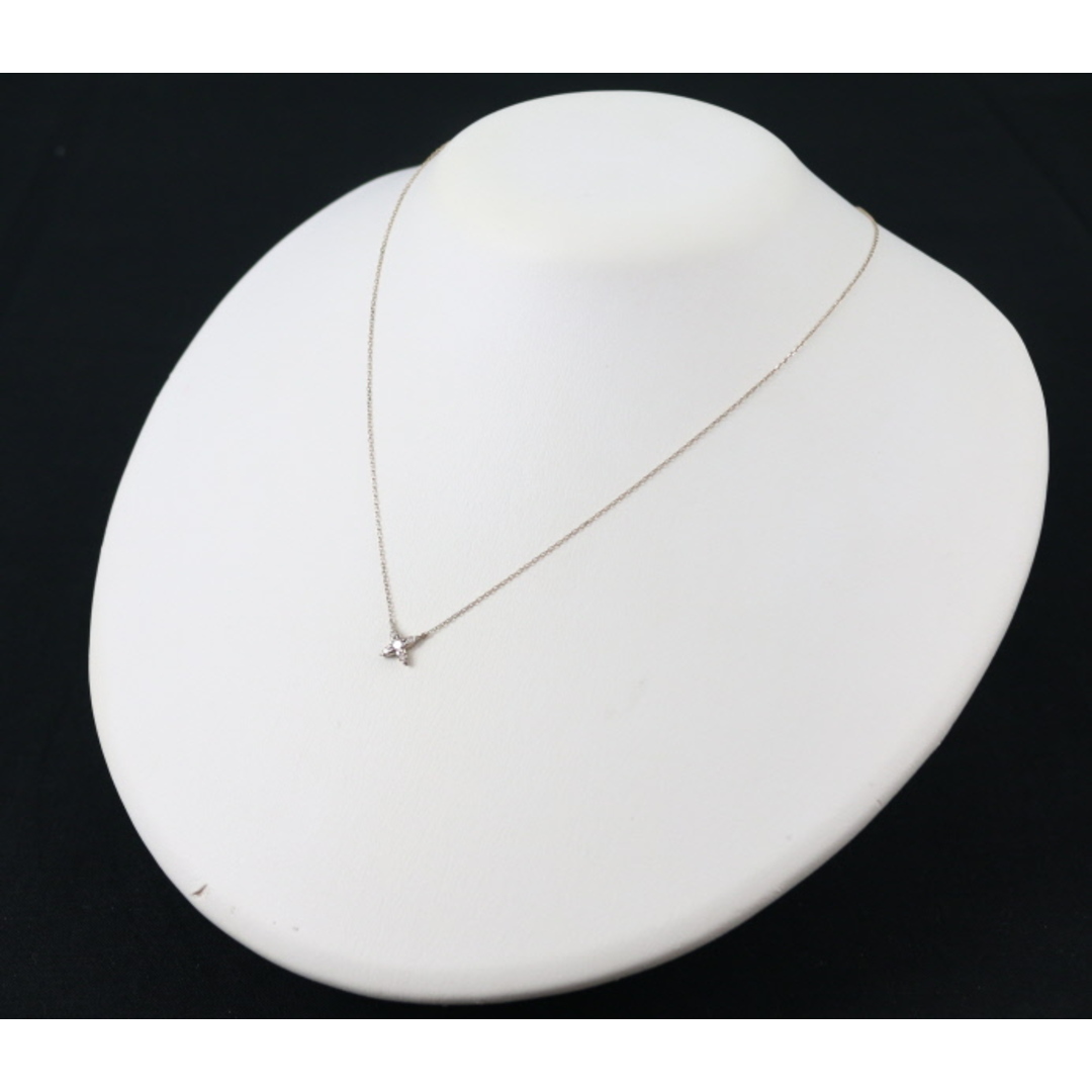 カシケイ ネックレス ダイヤ 0.12ct ネイキッドプチ K18BG の カシケイ ネックレス ダイヤ 0.12ct ネイキッドプチ K18BG の