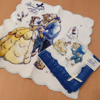 ディズニー(Disney)のnatu様専用【Afternoon Tea】美女と野獣　ハンカチセット(ハンカチ)