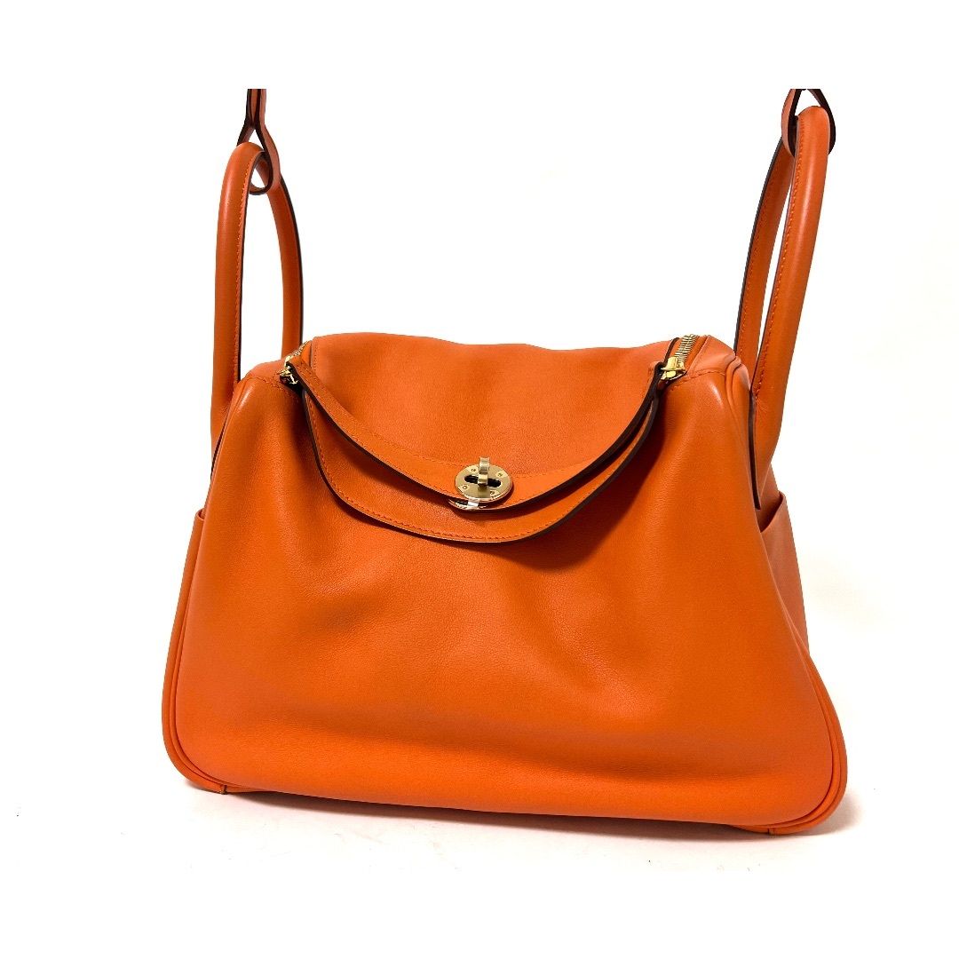 HERMES - HERMES エルメス リンディ30 ショルダーバッグ ハンドバッグ 斜め掛け スイフト ゴールド金具 X刻印 超美品