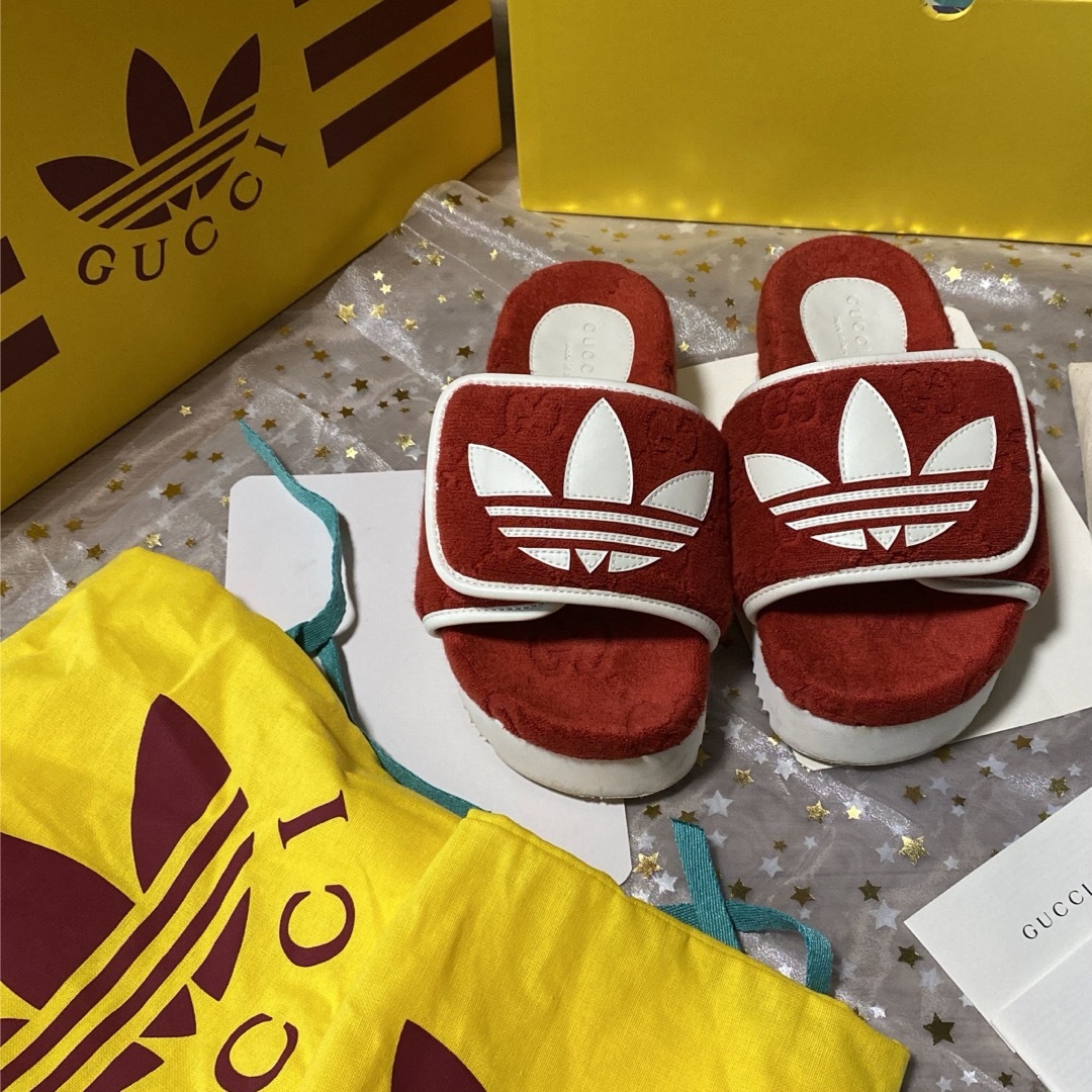 GUCCI - GUCCI adidasアディダス グッチ プラットフォーム GUCCI - GUCCI adidasアディダス グッチ プラットフォーム
