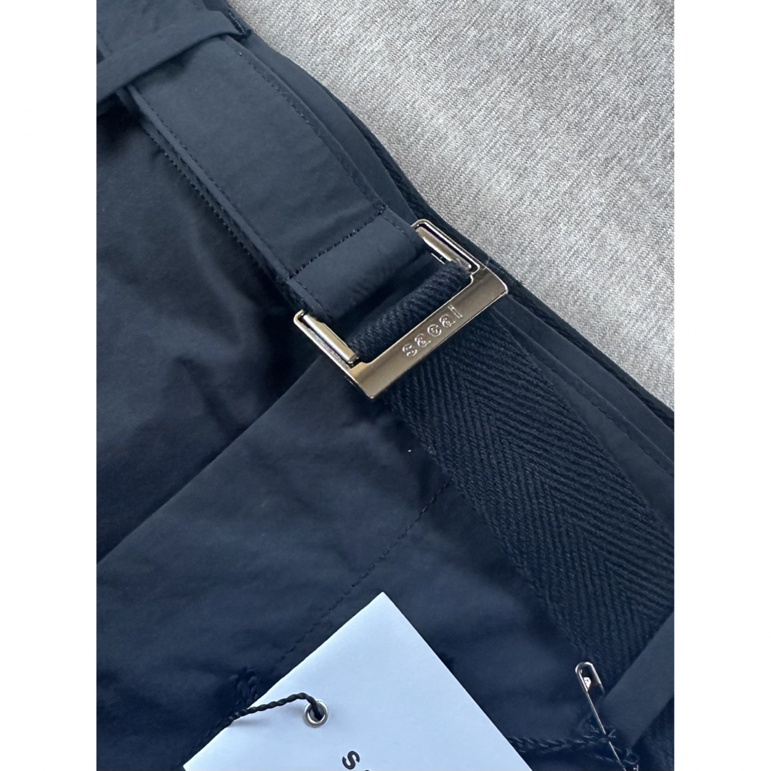 黒4新品 sacai メンズ スラックス スキニー テーパード パンツ 黒4新品 sacai メンズ スラックス スキニー テーパード パンツ