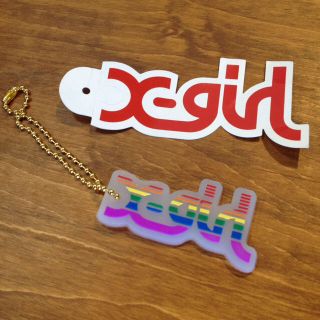 エックスガール(X-girl)のxgirl チャーム＆ステッカー(キーホルダー)