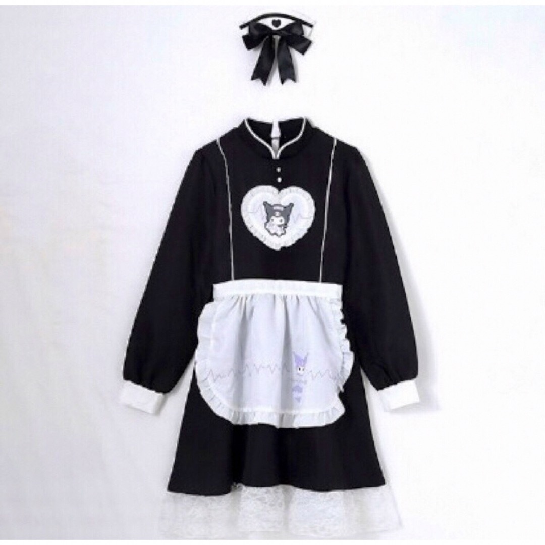 サンリオ - サンリオ💜 クロミ 💜ヘッドドレス付き💜 エプロン サンリオ - サンリオ💜 クロミ 💜ヘッドドレス付き💜 エプロン