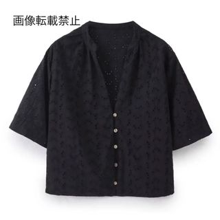 🐚7月新作🏖️14712◆エンブロイダリー 刺繍 シャツ ブラウス(シャツ/ブラウス(半袖/袖なし))