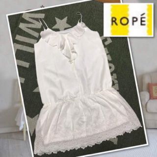 ロペ(ROPE’)のrope⑅︎◡̈︎*ロペ インナースカラップシャツ 裏地付き(シャツ/ブラウス(半袖/袖なし))