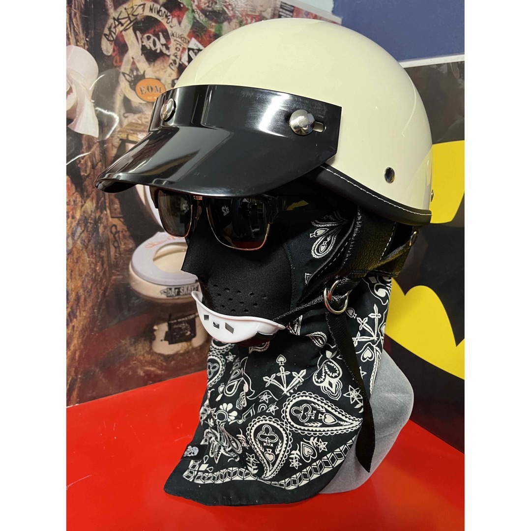 ハーフヘルメット ショーティー ホワイト XL 半ヘル 検ベル buco ハーフヘルメット ショーティー ホワイト XL 半ヘル 検ベル buco