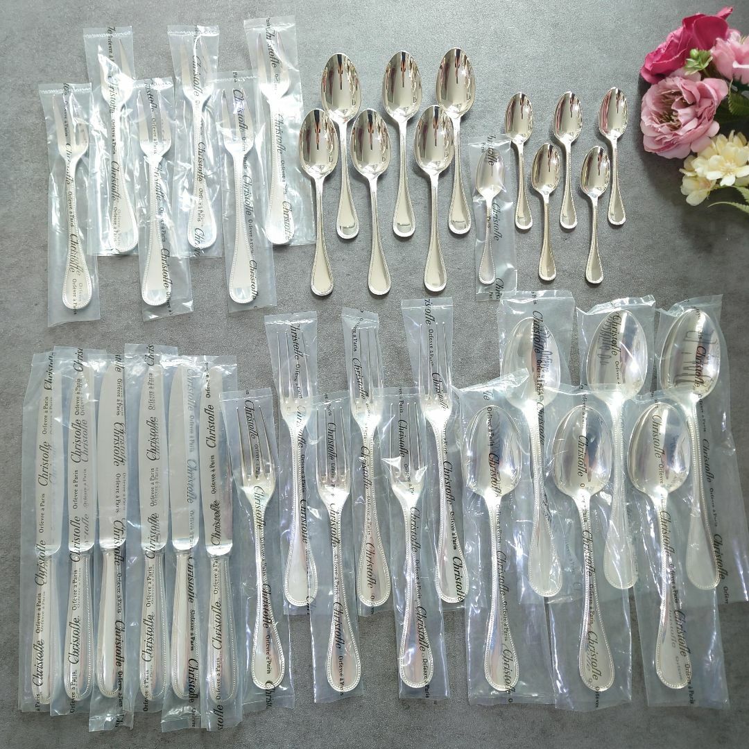 希少 美品 荒っぽく クリストフル マルリー コンソメスプーン 6点 希少 美品 荒っぽく クリストフル マルリー コンソメスプーン 6点