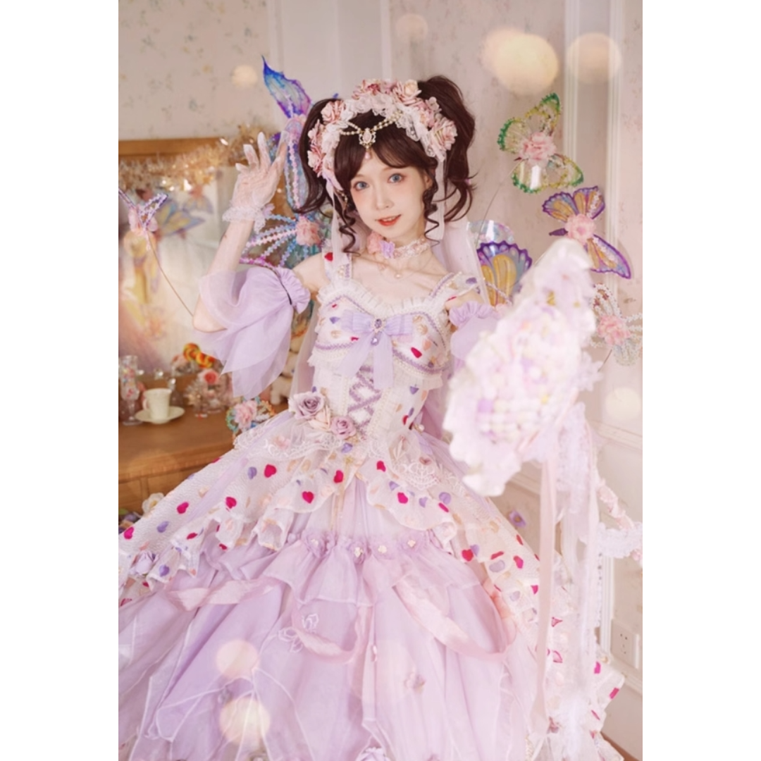 オリジナル【魔法城堡】プリンセス 花嫁 日常 ロリータ JSK L171#