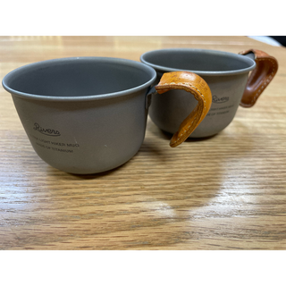 スノーピーク(Snow Peak)のリバーズウルトラライトハイカーマグS RIVERS レザーカバー付き(食器)