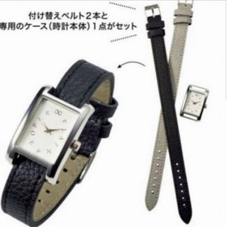 プレインピープル(PLAIN PEOPLE)の【新品】PLAIN PEOPLE 付け替え簡単！チェンジベルト腕時計(腕時計)