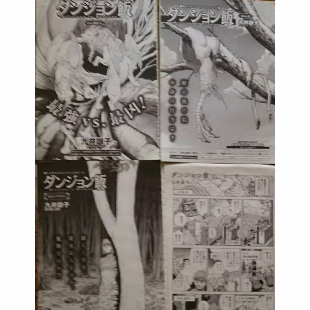 九井諒子🍗ダンジョン飯🐲スケッチ集&付録&漫画切抜セットの 九井諒子🍗ダンジョン飯🐲スケッチ集&付録&漫画切抜セットの