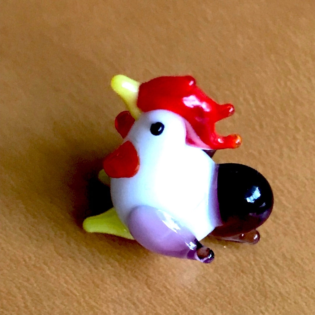 ガチャ　ガラスのニワトリ エンタメ/ホビーのおもちゃ/ぬいぐるみ(その他)の商品写真