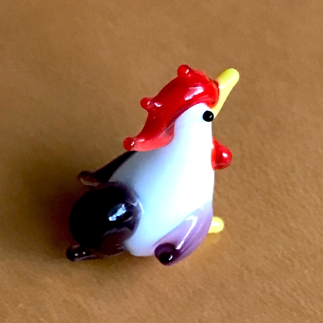 ガチャ　ガラスのニワトリ エンタメ/ホビーのおもちゃ/ぬいぐるみ(その他)の商品写真