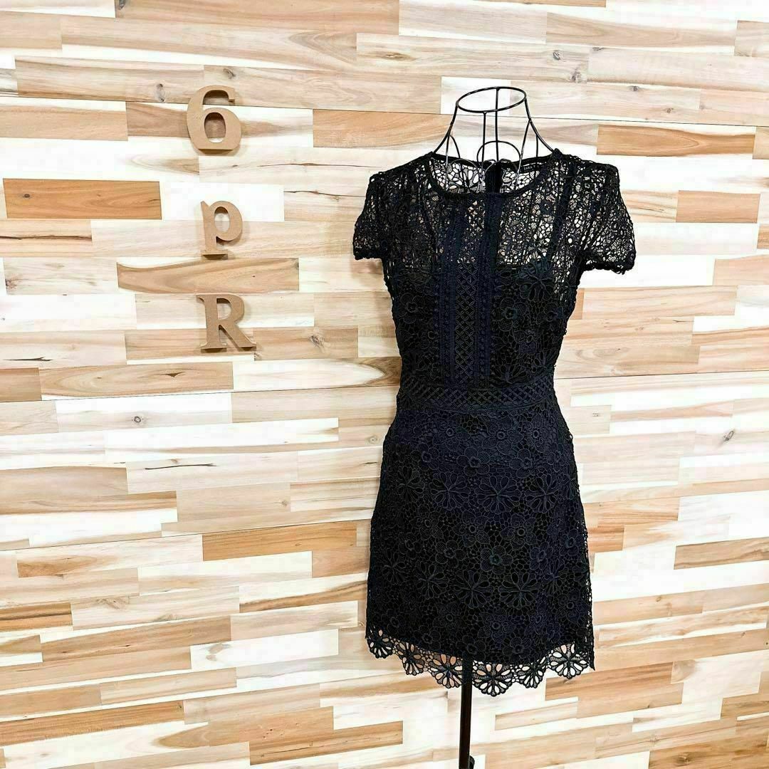 ZARA - 【ザラ】ZARA フラワーモチーフ 花柄 総レース ドレス ZARA - 【ザラ】ZARA フラワーモチーフ 花柄 総レース ドレス