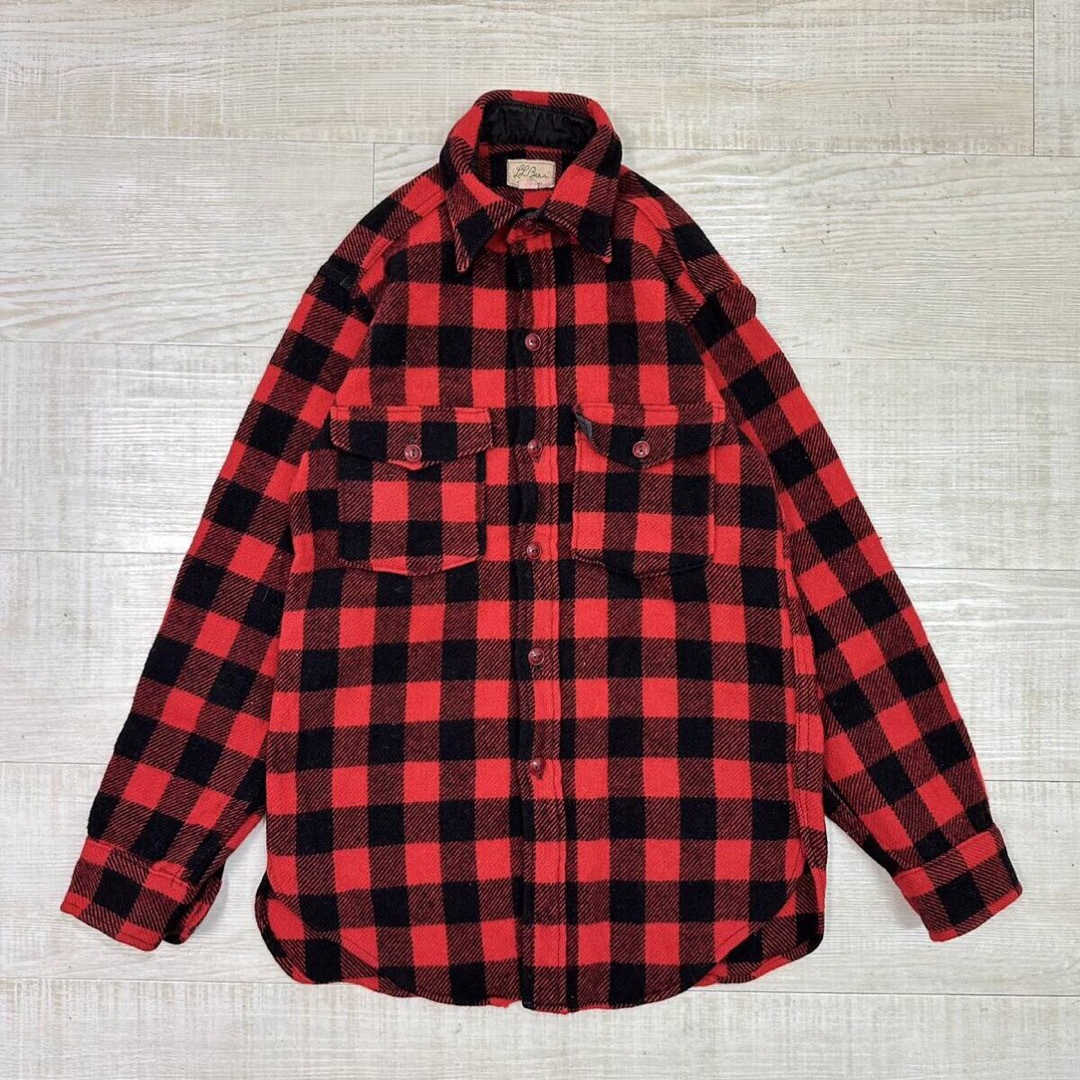 L.L.Bean - 50s 60s L.L.BEAN バッファロー ブロック チェック L.L.Bean - 50s 60s L.L.BEAN バッファロー ブロック チェック