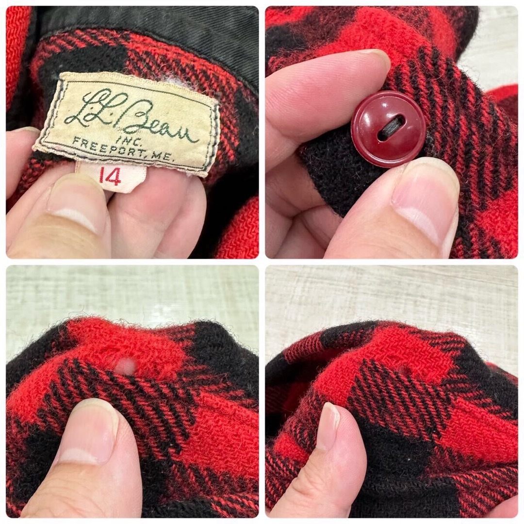 L.L.Bean - 50s 60s L.L.BEAN バッファロー ブロック チェック L.L.Bean - 50s 60s L.L.BEAN バッファロー ブロック チェック