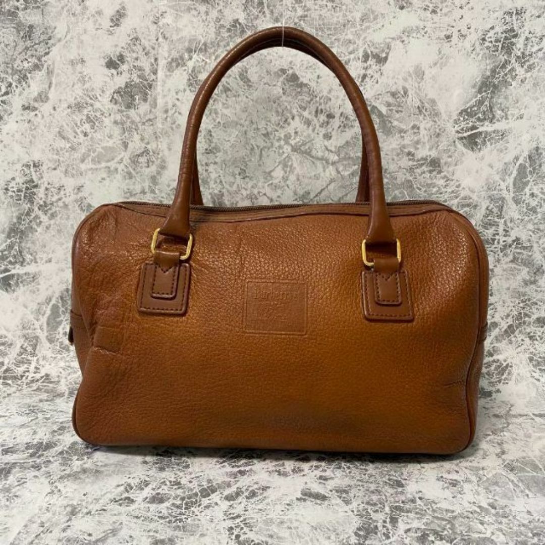 Burberry バーバリー ハンドバッグ ヴィンテージ レザー ブラウン Burberry バーバリー ハンドバッグ ヴィンテージ レザー ブラウン