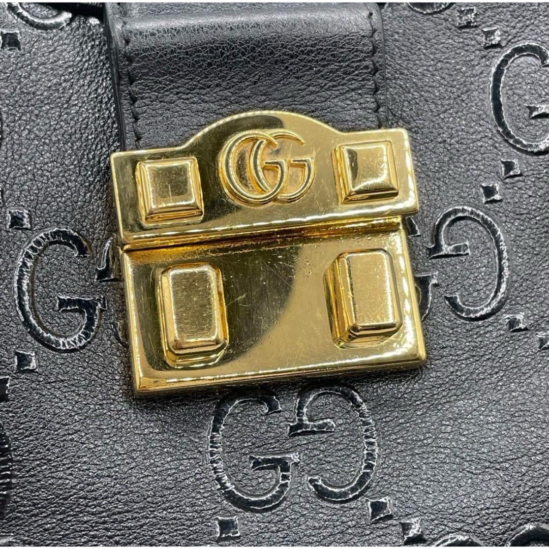 箱付 グッチ 675788 レザー GGアイコン 2way ショルダーバッグ 箱付 グッチ 675788 レザー GGアイコン 2way ショルダーバッグ