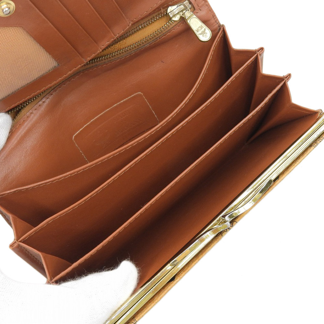 MCM - 【本物保証】 エムシーエム MCM ホック付 がま口付長財布 MCM - 【本物保証】 エムシーエム MCM ホック付 がま口付長財布