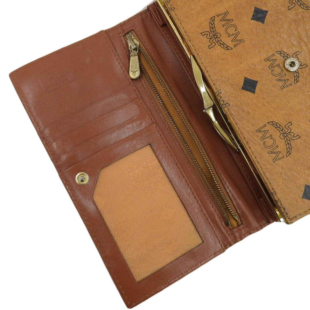 MCM - 【本物保証】 エムシーエム MCM ホック付 がま口付長財布 MCM - 【本物保証】 エムシーエム MCM ホック付 がま口付長財布