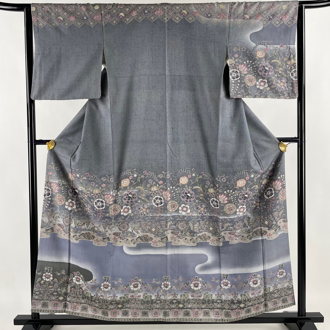 紬 名品 158cm 63.5cm 正絹 紬 名品 158cm 63.5cm 正絹