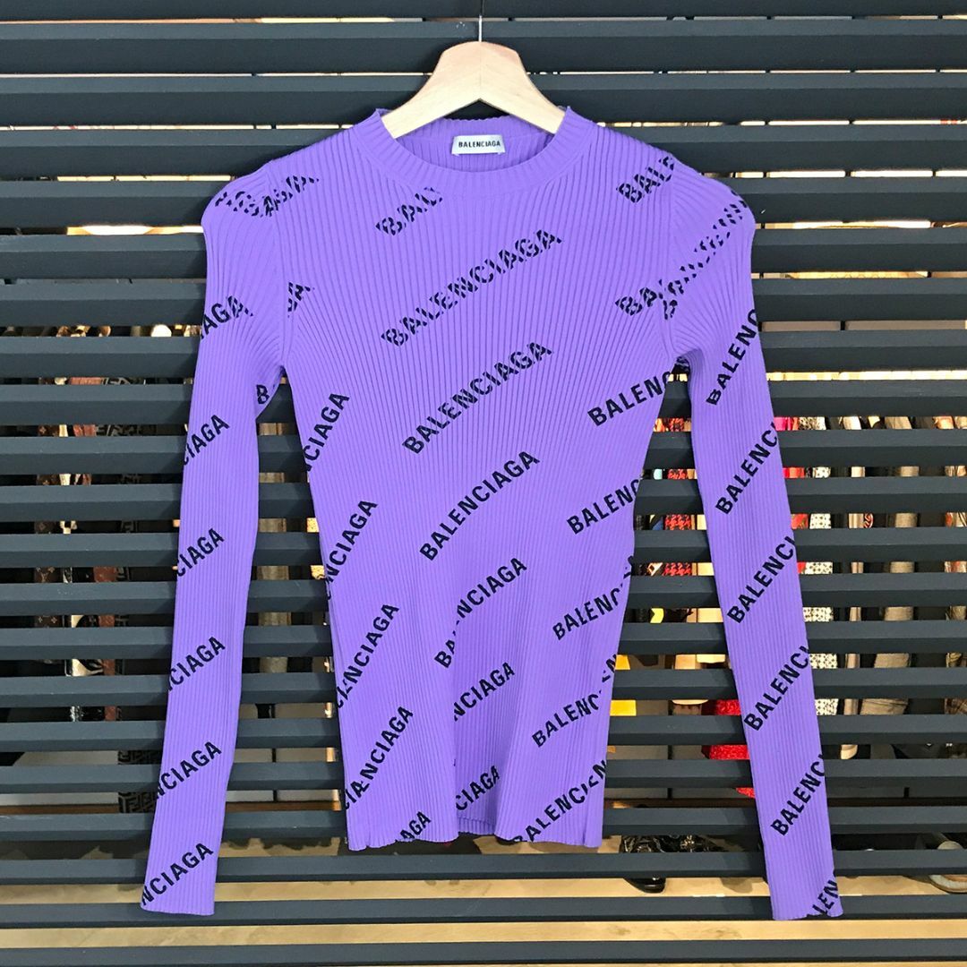 BALENCIAGA - 新品同様 バレンシアガ オールオーバー クルー BALENCIAGA - 新品同様 バレンシアガ オールオーバー クルー