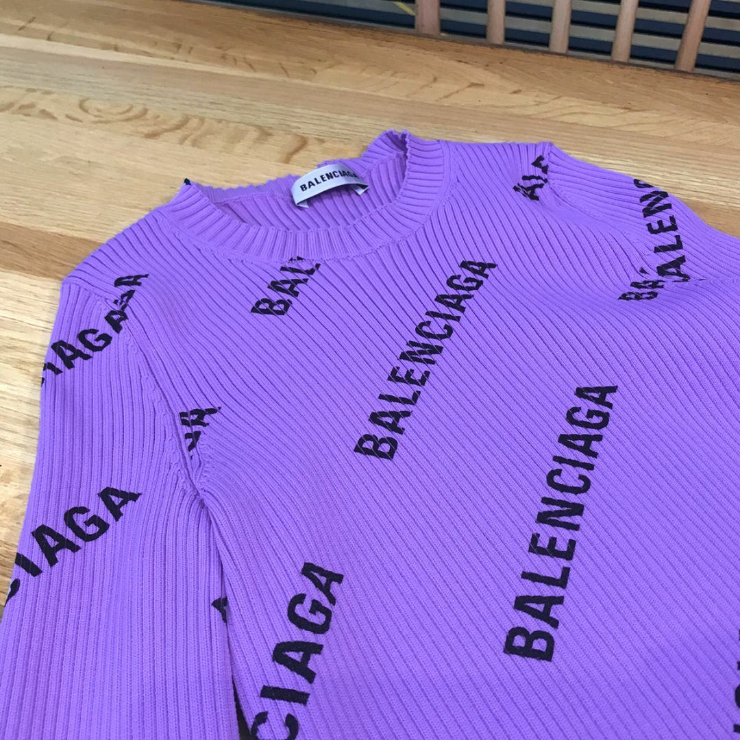 BALENCIAGA - 新品同様 バレンシアガ オールオーバー クルー BALENCIAGA - 新品同様 バレンシアガ オールオーバー クルー