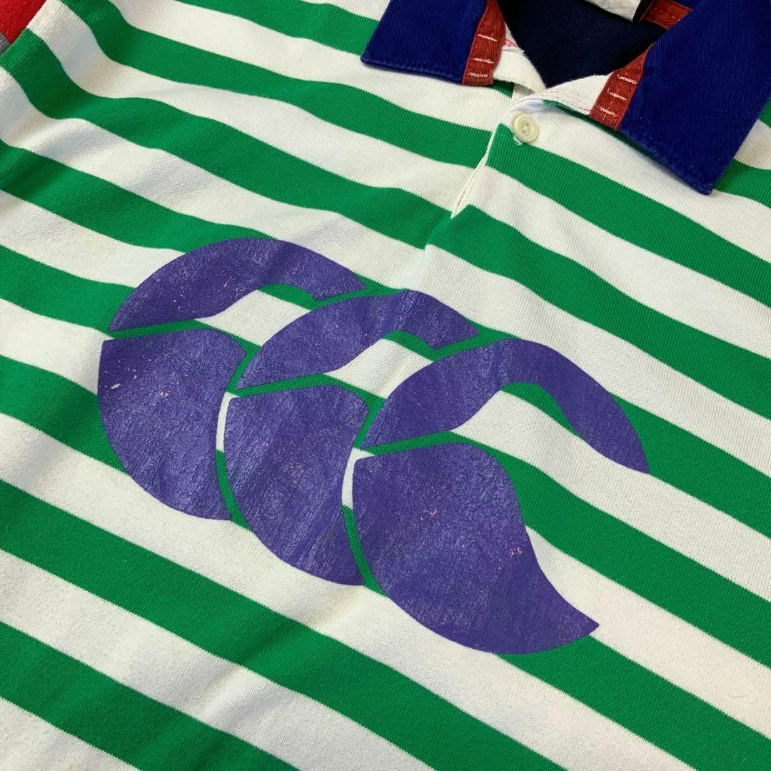 希少 90's Canterbury クレイジーパターン ラガーシャツ