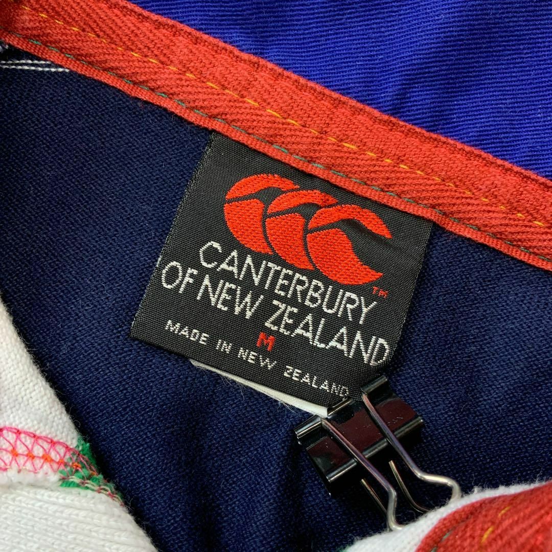 希少 90's Canterbury クレイジーパターン ラガーシャツ