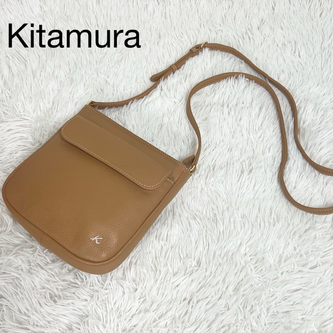 Kitamura - 美品♡kitamura motomachi シボ 本革 ショルダー Kitamura - 美品♡kitamura motomachi シボ 本革 ショルダー