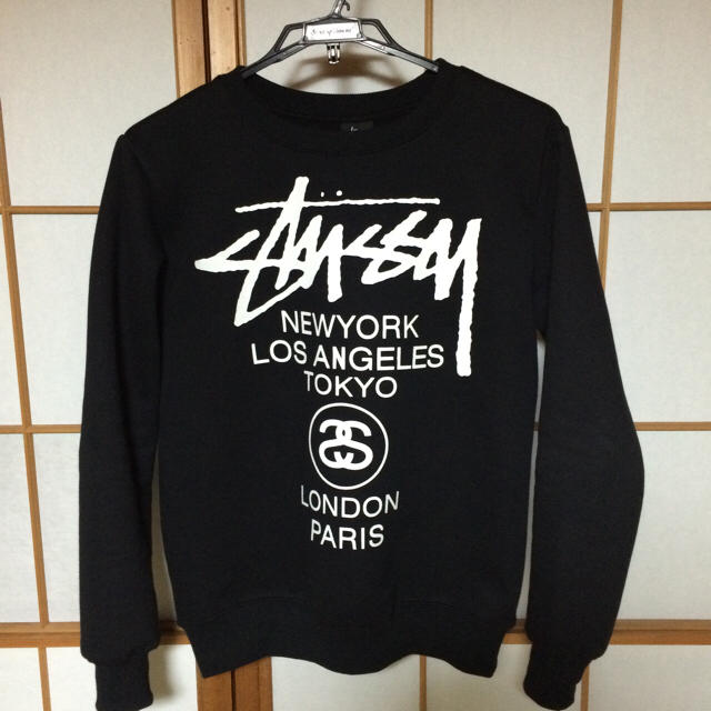 スウェット L ワールドツアー STUSSY 黒