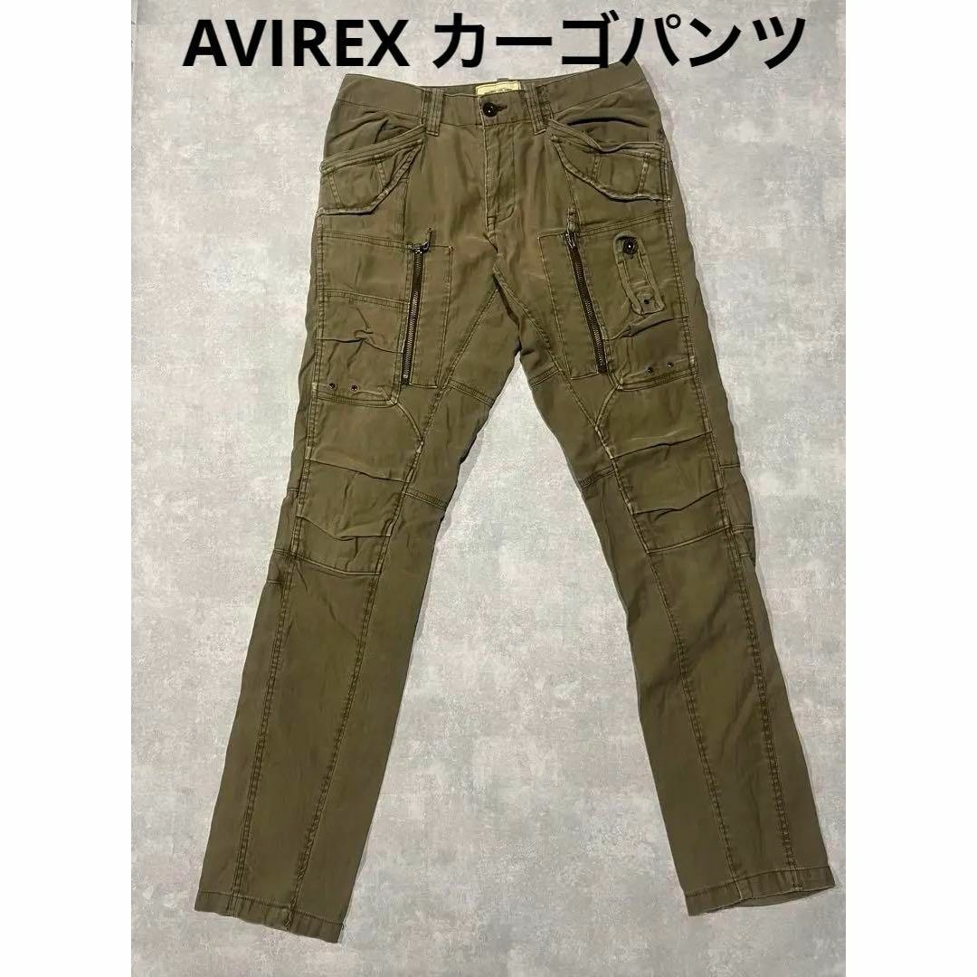AVIREX - AVIREX カーゴパンツ カーキ バイカー Y2K ギミック AVIREX - AVIREX カーゴパンツ カーキ バイカー Y2K ギミック