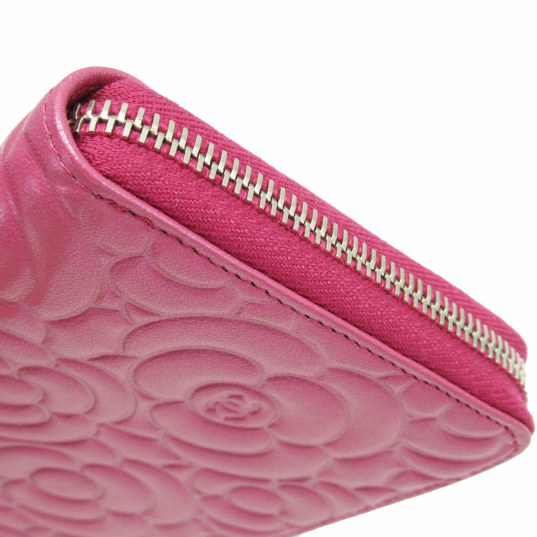 CHANEL - シャネル CHANEL ラウンドファスナー長財布 カメリア CHANEL - シャネル CHANEL ラウンドファスナー長財布 カメリア