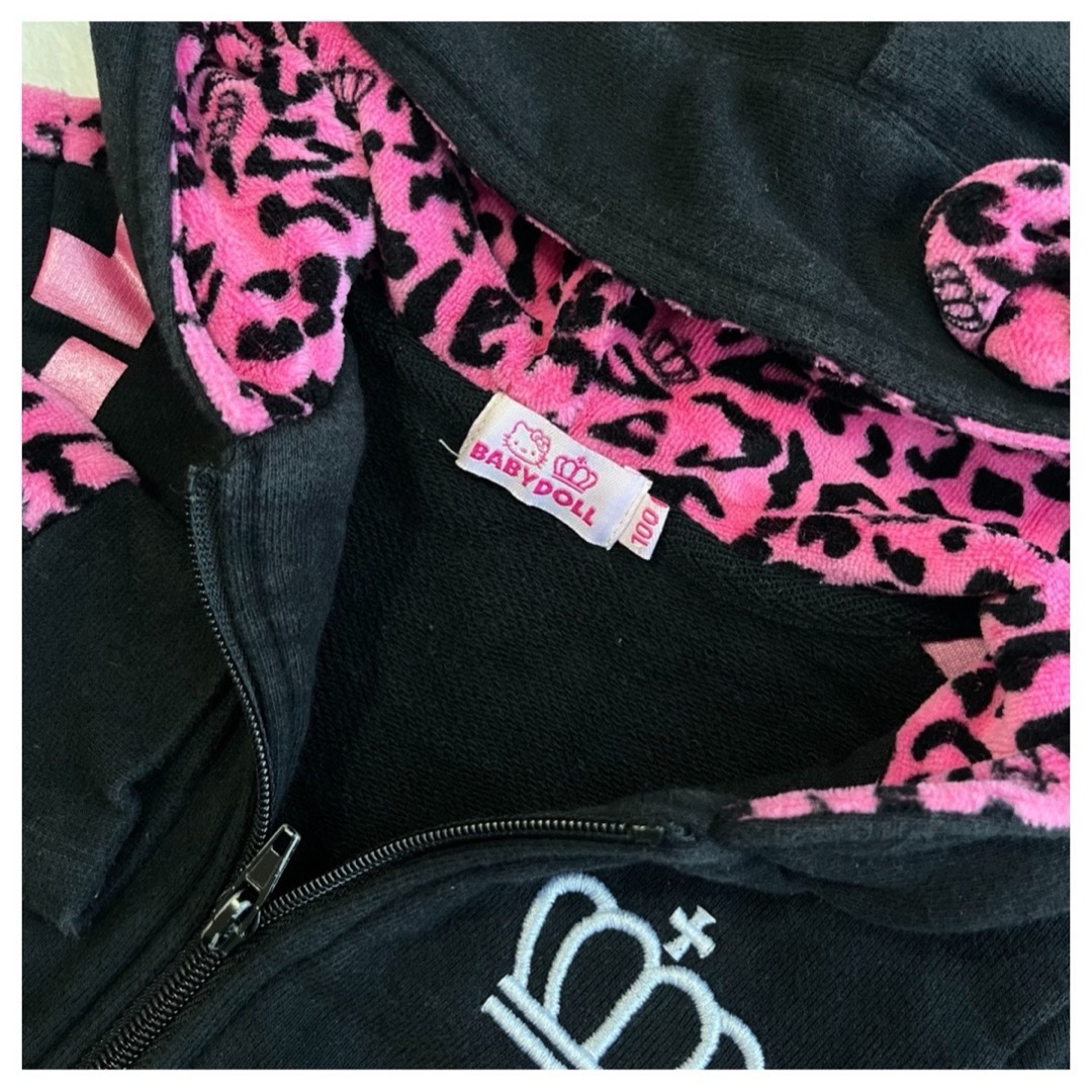 BABYDOLL - BABYDOLL ハローキティ ヒョウ柄 パーカー 100の通販 BABYDOLL - BABYDOLL ハローキティ ヒョウ柄 パーカー 100の通販