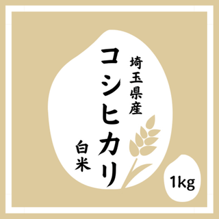 楽天 ポイントマラソン【白米】令和5年 埼玉県産 コシヒカリ 白米 1kg(米/穀物)