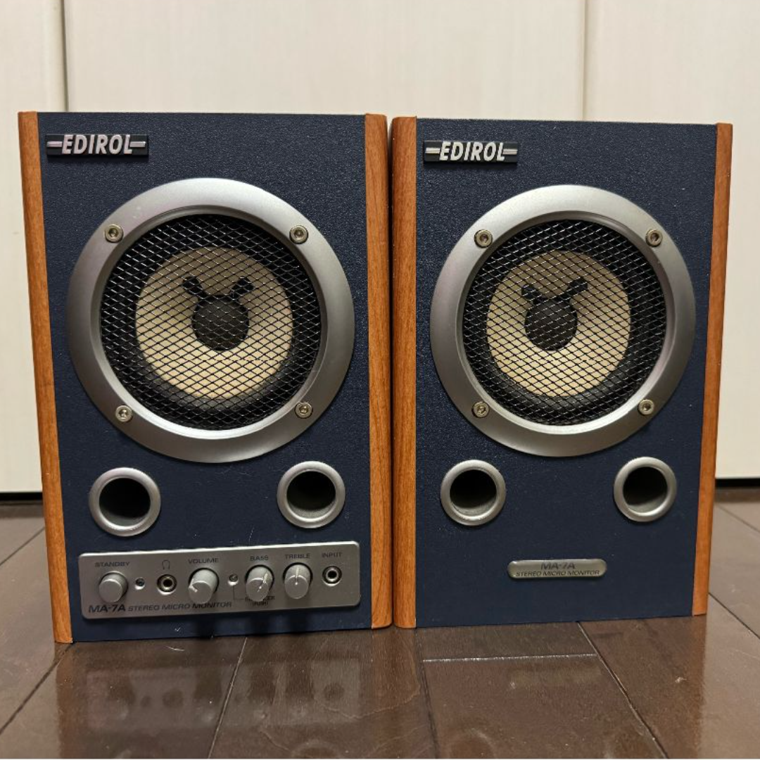 Roland(ローランドディージー)の【中古】EDIROL MA-7A Stereo Micro Monitor スマホ/家電/カメラのオーディオ機器(スピーカー)の商品写真