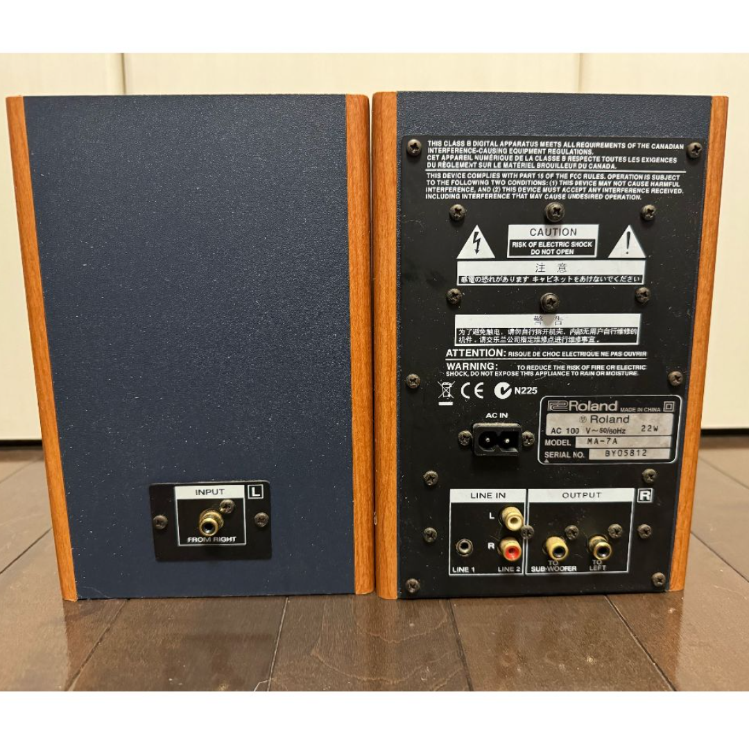 Roland(ローランドディージー)の【中古】EDIROL MA-7A Stereo Micro Monitor スマホ/家電/カメラのオーディオ機器(スピーカー)の商品写真