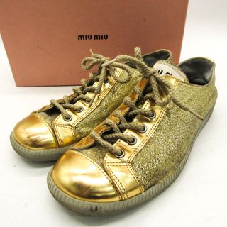 MIU MIU(靴/シューズ ・ ゴールド/金色系)のフリマアイテム一覧 MIU MIU(靴/シューズ ・ ゴールド/金色系)のフリマアイテム一覧