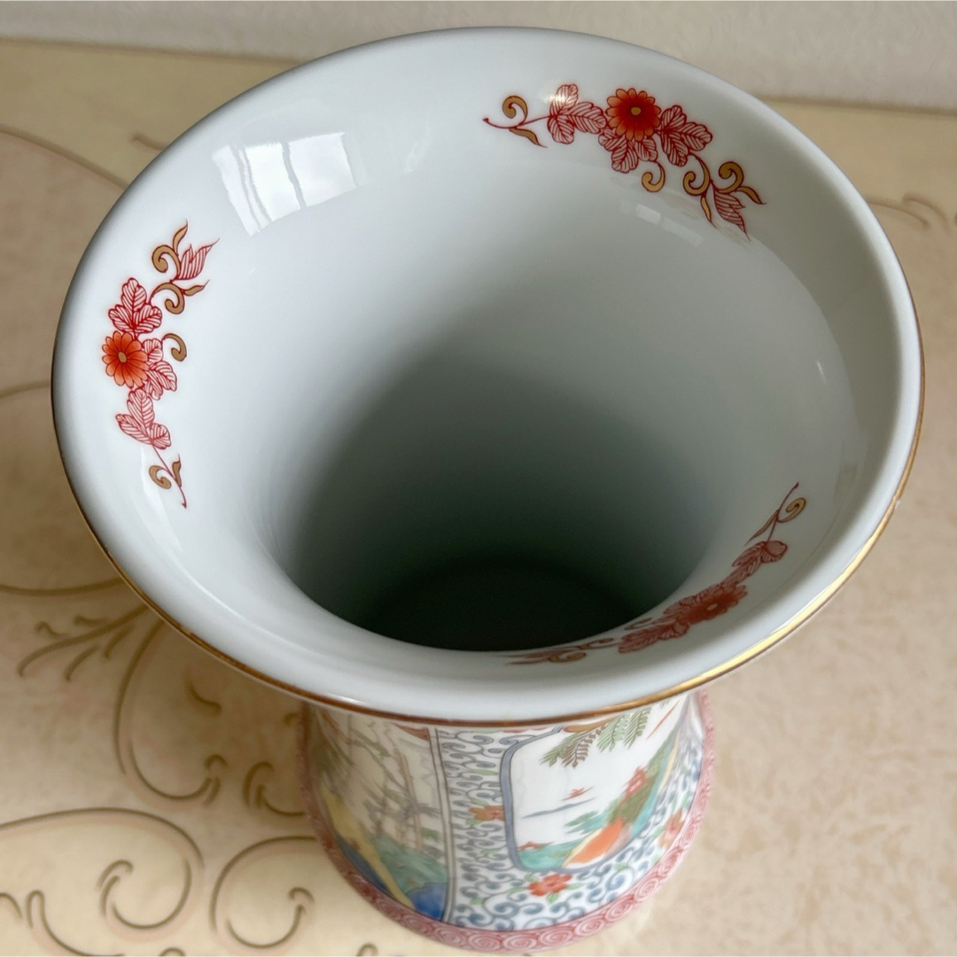 有田焼 弥左衛門窯 金彩古伊万里 花瓶 飾り壺 花器 赤絵花鳥 有田焼 弥左衛門窯 金彩古伊万里 花瓶 飾り壺 花器 赤絵花鳥