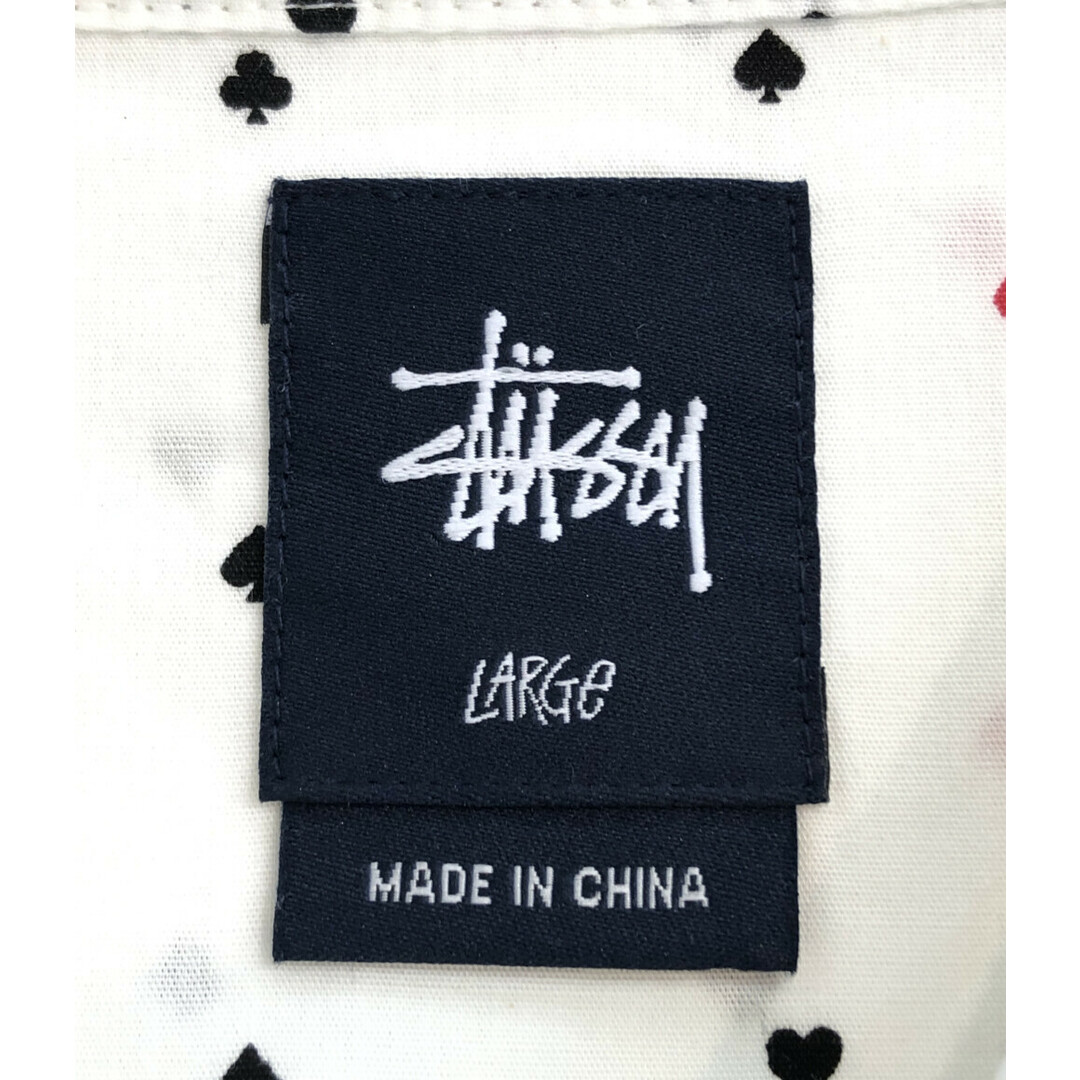 グランドホールセール 長袖シャツ STUSSY ステューシー トランプ柄 シャツ L メンズ その他