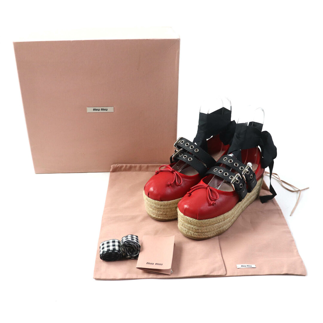 MIU MIU - 未使用品☆MIUMIU ミュウミュウ エスパドリーユ MIU MIU - 未使用品☆MIUMIU ミュウミュウ エスパドリーユ