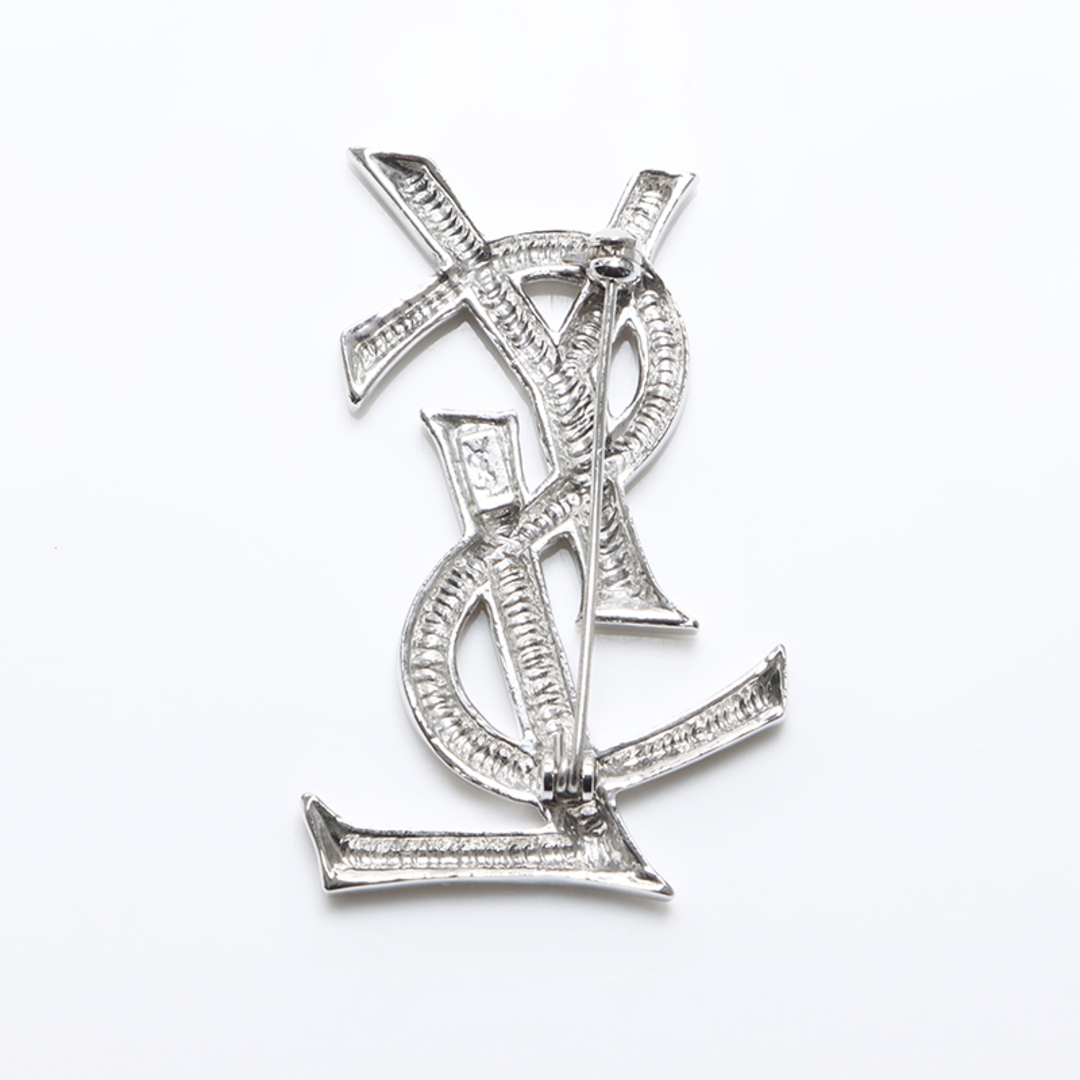 SAINT LAURENT - イヴ・サンローラン YSL YSL ロゴ ブローチの SAINT LAURENT - イヴ・サンローラン YSL YSL ロゴ ブローチの